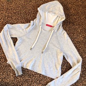 TWO grey Philanthropy sweatshirts